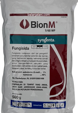 Bion M, Fungsida Bion M, Bion M 1 / 48 WP, Fungisida Sistemik Bion M, Syngenta, Syngenta Indonesia, Belanja Tani
