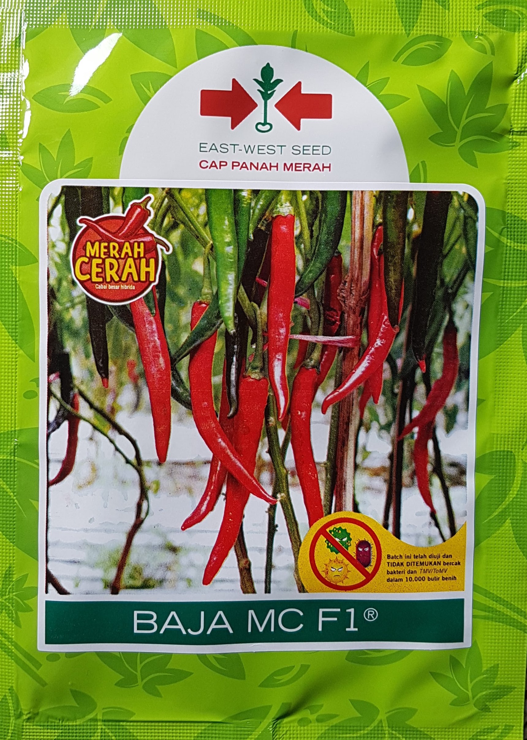 Cabai Baja MC, Baja MC F1, Cabai Baja MC Terbaru, Jual Baja MC, Beli Cabai Baja MC, Belanja Tani, East West Seed, Panah Merah