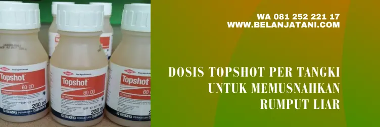 topshot, topshot obat rumput, top shot herbisida, dosis herbisida topshot per tangki, BELANJA TANI