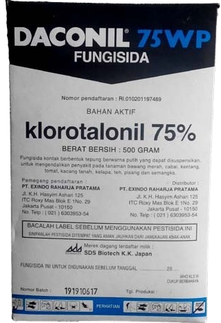 Fungisida Daconil, Fungisida Daconil75 WP, Jual Fungisida Daconil, Fungisida Daconil Terbaru, Fungisida Daconil Murah, Exindo Raharja Pratama, Belanja Tani