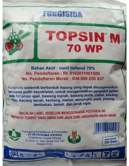 Fungsida Topsin, Fungsida Topsin M 70 WP, Topsin 70 WP, Fungisida Topsin M, Petrokimia Kayaku, Belanja Tani