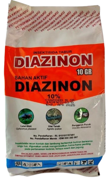 Diazinon, Diazinon 10 Gr, Insetisida Diazinon 10 GR, Jual Diazinon 10 GR, Diazinin 10 GR Murah, Belanja Tani, Petrokimia Kayaku